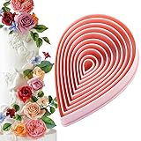 10 Pcs Rose Petal Water Drop Cookie Cutters Water