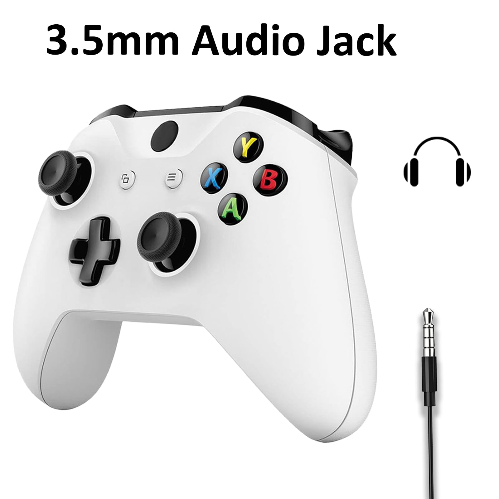 KanKanGou Model 1708 One S Controller for Xbox One X|S Controller,Gamepads Compatible With Xbox One,Xbox One X|S,Gaming Controller Compatible for Xbox Series S/X,Works with Xbox One-White