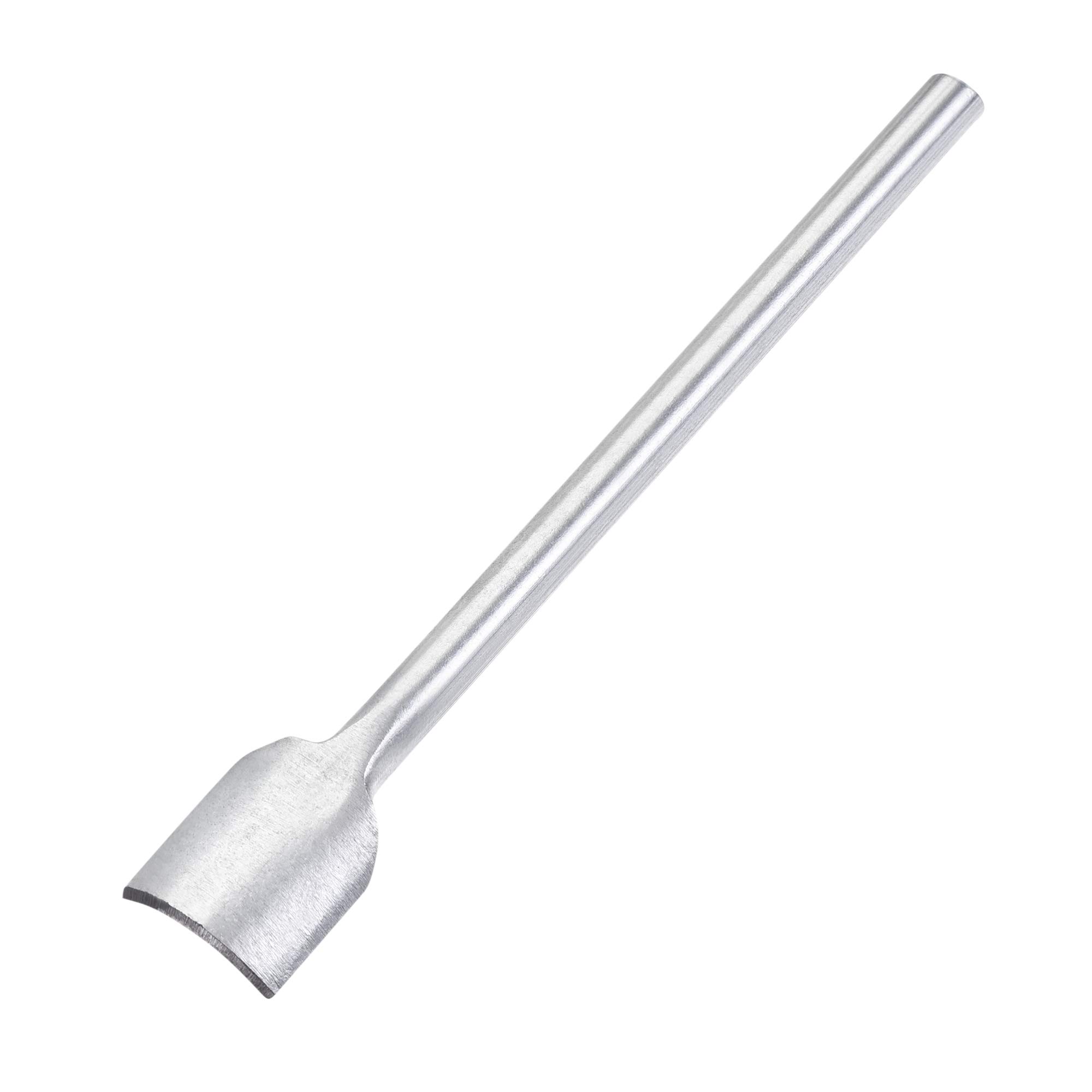 sourcing map Arc-Shaped Leather Cutter Punch 15mm Strap End Punch Tool for Crafting Strap Belt Wallet and Bags