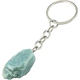 Handmade Raw Crystal Keychains
