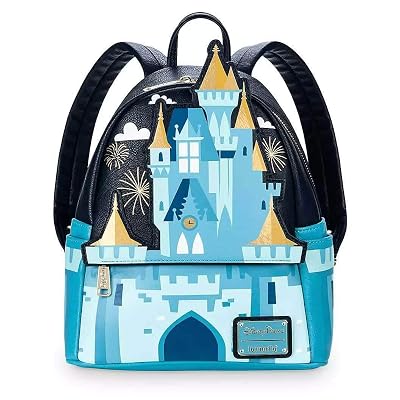 fantasyland castle mini backpack by loungefly Sleeping Beauty Mulan Castle Light Up 10” Faux Leather Mini Backpack “Open your eyesYour heart can tell no liesAnd when you’re true to your heartThen you’ve got all you need to make it through Next in Loungefly’s beautifully designed Castle series is Mulan—the story of a strong Loungefly Disney MULAN CASTLE LIGHT