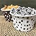 Candy Nut Mini Baking Paper Treat Cups - Black Gold White - 48 Pack