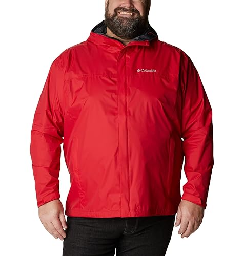 Columbia Men's Big Tall Watertight II Jacket, Mountain Red