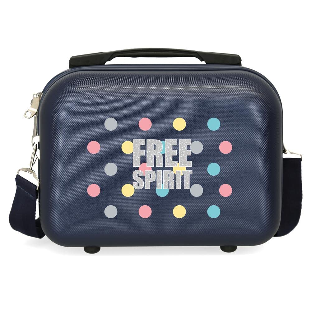 Movom Free Dots Adaptable Beauty Case Blue 29x21x15 cms ABS