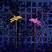 Dragonfly Decor Solar Color Changing Outdoor Holiday Decoration Garden Stake Lights for Christmas Thanksgiving Outdoor Patio Lawn Yard Decorative Fixture (2 Pack)
