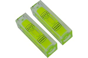 High Precision mini Level Bubble Small Horizontal Bubble Three line Flat Bead Ruler Household (52 * 18 * 15 mm Green)