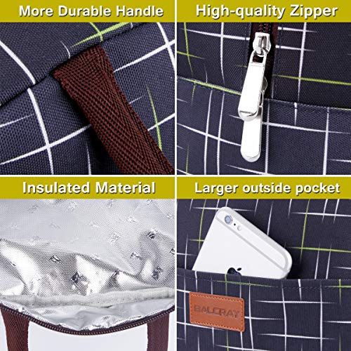 image for BALORAY Lunch Bag Tote Bag Lunch Organizer Lunch Holder Insulated Lunc