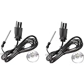 TAAM Professional Rid-Volt Submersible Titanium Grounding Ground Probe with Suction Mount for Aquarium Fish Tank (2 Packs)