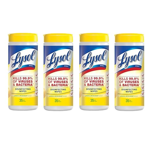 Lysol Disinfecting Wipes Lemon Lime Blossom 140ct 4x35ct