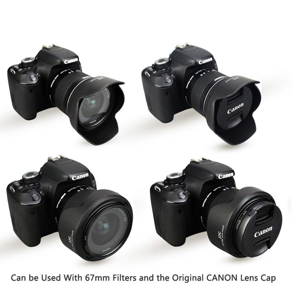 Jjc Bayonet Dedicated Lens Hood For Canon Ef 70 300mm F 4 5 6 Is Ii Usm Lens Replaces Canon Et 74b Oem Lens Hood Accessories Electronics