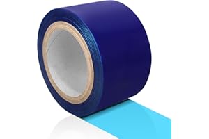 FOVPLUE Self Adhesive Surface Protective Film/Tape – 2.76in x 328ft, Blue Scratch Film Roll Universal for Motorcycle Installations, Painting, Removals, and Transport