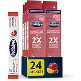 Pedialyte Fast Hydration Electrolyte Powder Packets, Fruit Punch, Hydration Drink, 4 Count (Pack of 6), Total-24 Single-Serving Powder Packets
