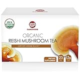 USDA Ganoderma Lucidum Lingzhi Reishi tea with 100% Organic reishi mushroom, Helps support your immune system,encourage restorative sleep,1.5gX25 sachets