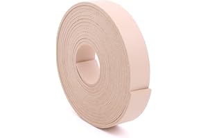 Double Sided Faux Leather Strap Leather Strip 3/4 Inch Wide 108 Inches Long Natural