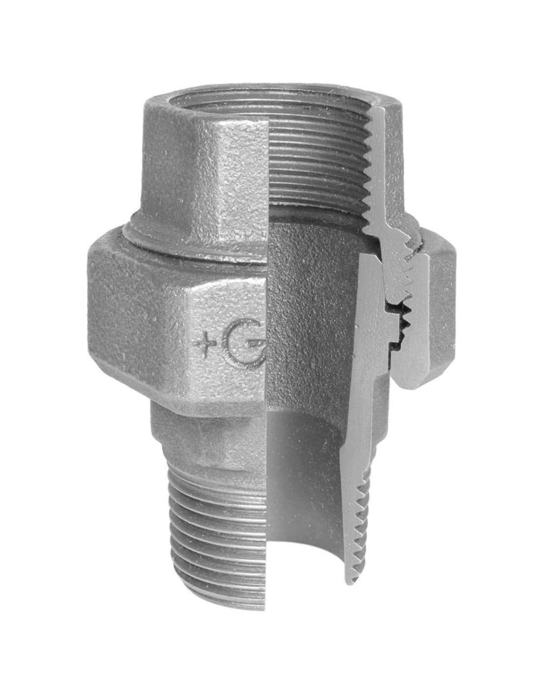 Georg Fischer GF-341 Union (GALV) M X F 1/4 inch Malleable Iron Fittings