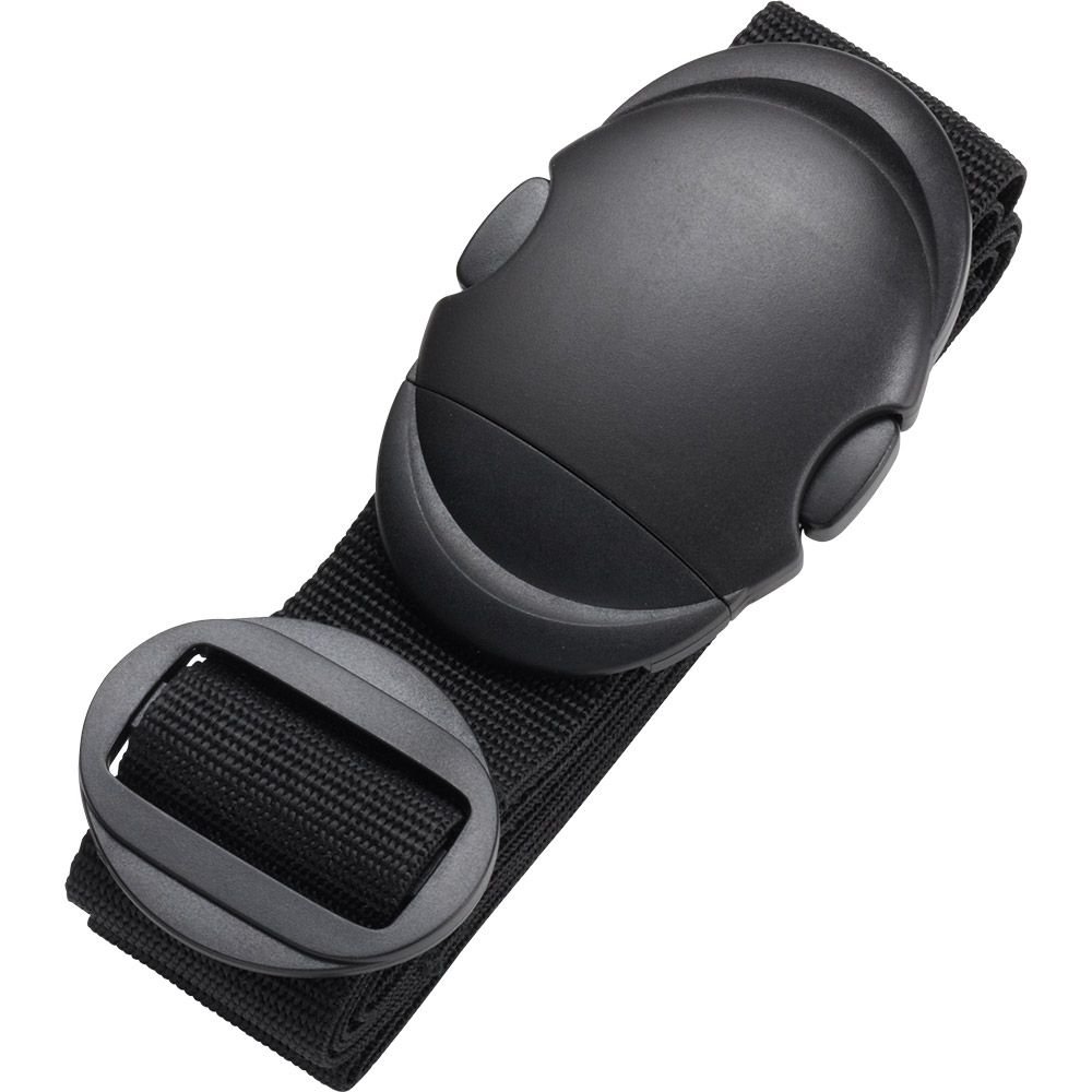 Luggage Strap Made of Durable Polyester, Black, with Click Fastener, Black, 180 cm, Luggage Strap