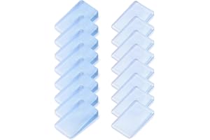 16 Pcs Clear Shims, Shims for Leveling Furniture, Trimmable Hard Wedges Table Shims, Plastic Wedge Toilet Shim, Furniture Lev