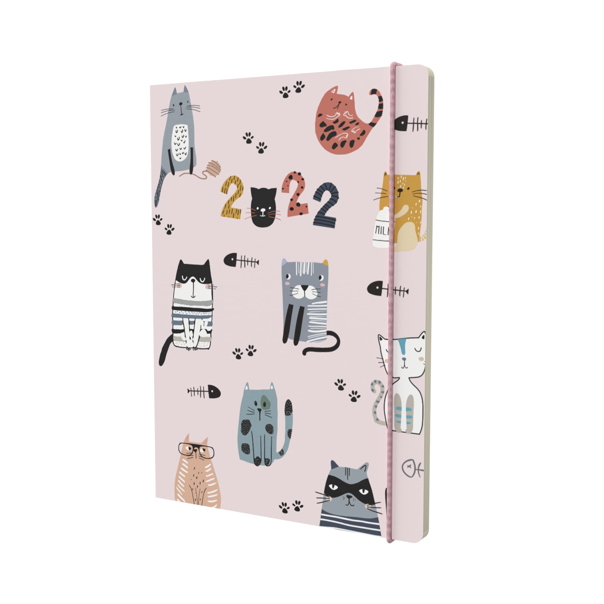 Collins Maru A6 Day a Page 2022 Diary - Cats MR161.CT-22