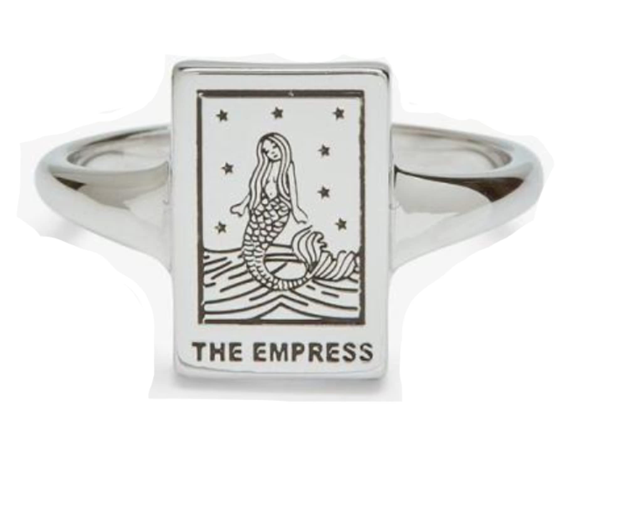 CrownOfRibbons Tarot Card Ring, Empress Symbol in an Organza Gift Bag