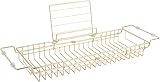 Present Time Iglo Metal Bath Bridge Gold Adjustable 61-86cm view 4