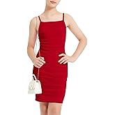 EXARUS Girls Formal Dress Teen Long Sleeve/Cami/One Shoulder Dance Tweens Party Tight Bodycon Cocktail Dresses