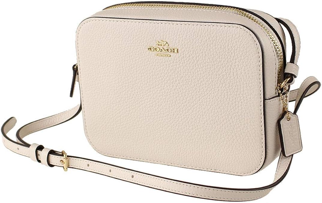 Coach Leather Mini Camera Crossbody Shoulder Bag, Chalk Amazon.ca