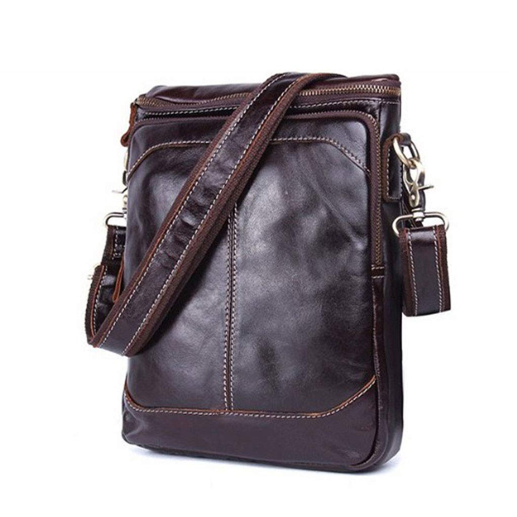 メンズ ビンテージ ショルダーバッグ レザー カジュアル メンズバッグ 感謝価格 B07nywnjyw ブラック クロスボディバッグ