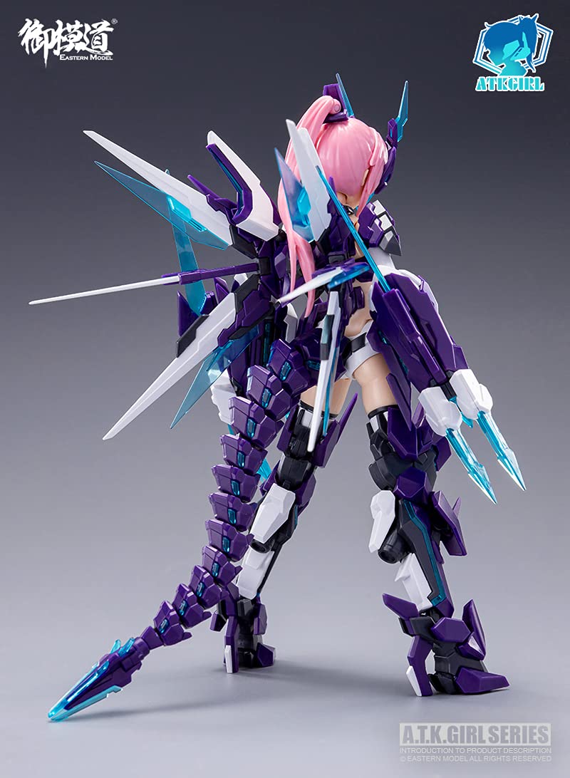 HiPlay Eastern Model 1/12 Scale Action Figures, Assemble Model Kits, A.T.K. Girl Series- Anime Style Figure Full Set (God of East: Azure Dragon)