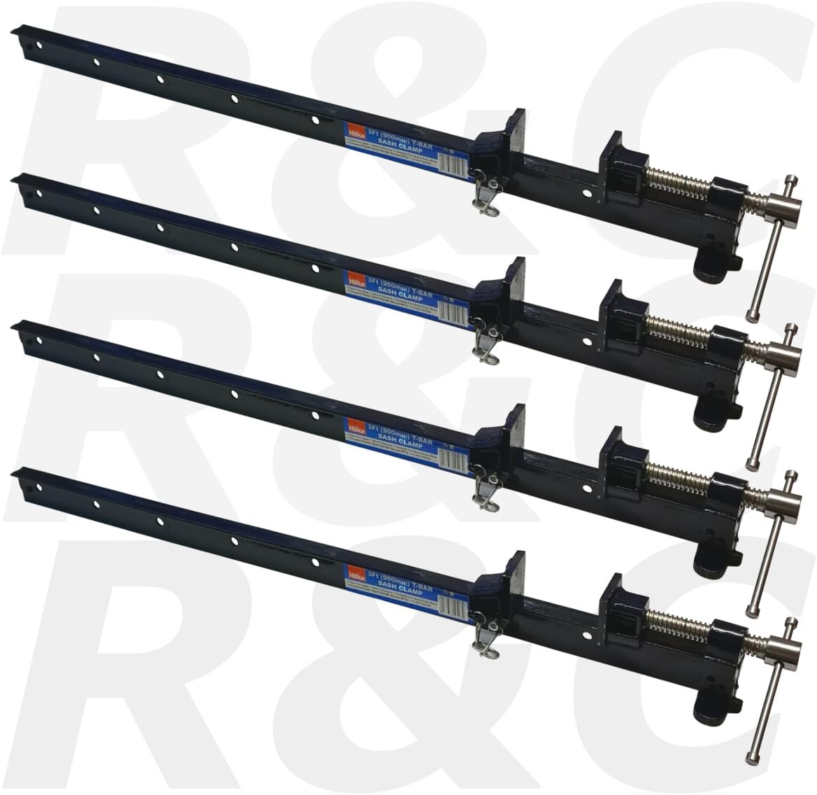 Pack of 4 Large Tbar sash Clamps 3ft 900mm Heavy Duty Amazon.co.uk