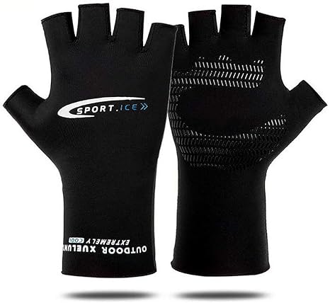 fingerless running gloves