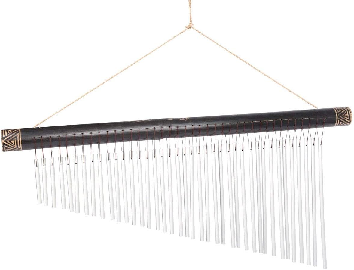 Large 39-Bar Wind Chime on Bamboo, Artisan Made Dream Chime 27.5โ