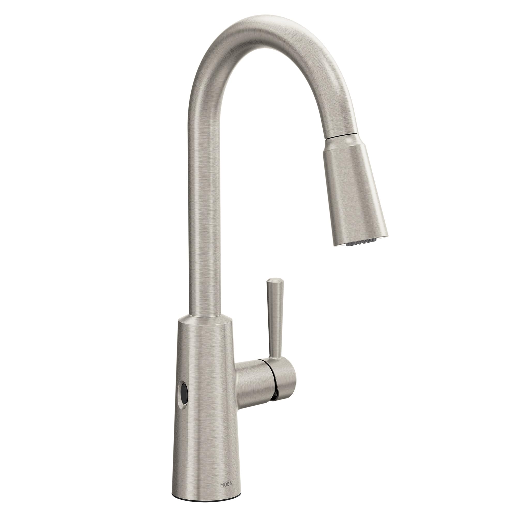 Moen Riley Spot Resist Stainless Hands-Free Touchless Sensor Single Handle Pull Down Kitchen Faucet, 7402EWSRS