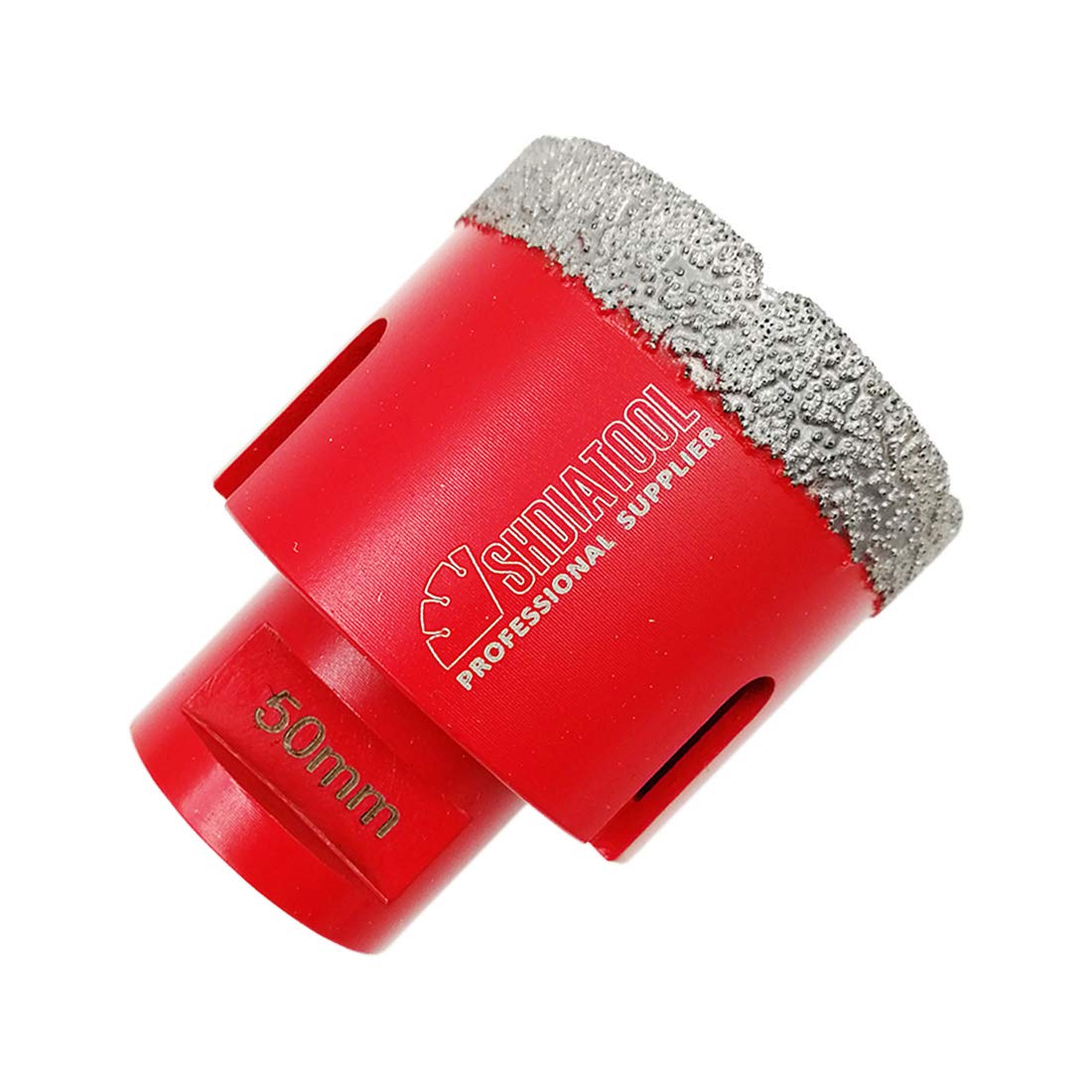 SHDIATOOL Dry Diamond Drill Core Bit Diameter 50mm Vacuum Brazed Drilling Porcelain Tile Granite Marble