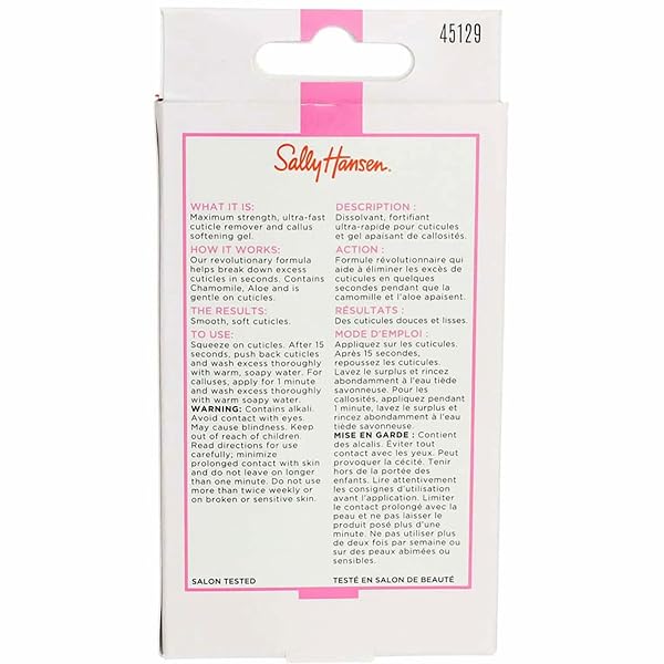 SALLY HANSEN TREATMENT 45129 INSTANT CUTICLE REMOVER