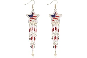 LONEXT 4th of July Independence Day Earring Halloween Earrings for Women Drop Dangle Gothic Earrings Costume Party Earrings Holiday Festive Jewelry Gifts