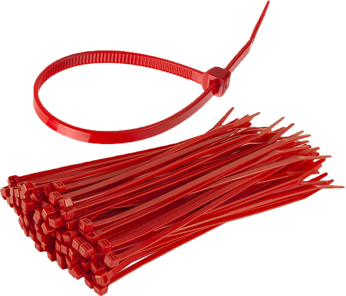 Cable Ties Red All Sizes 100mm to 100mm 200mm 300mm Small Medium Large Cable Ties (100, 140mm x 3.6mm)