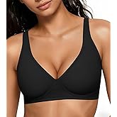 2026 Women Jelly Seamless Wireless Push Up Bras Deep V No Underwire Supportive Everyday Bra Full Coverage Plunge Bralettes