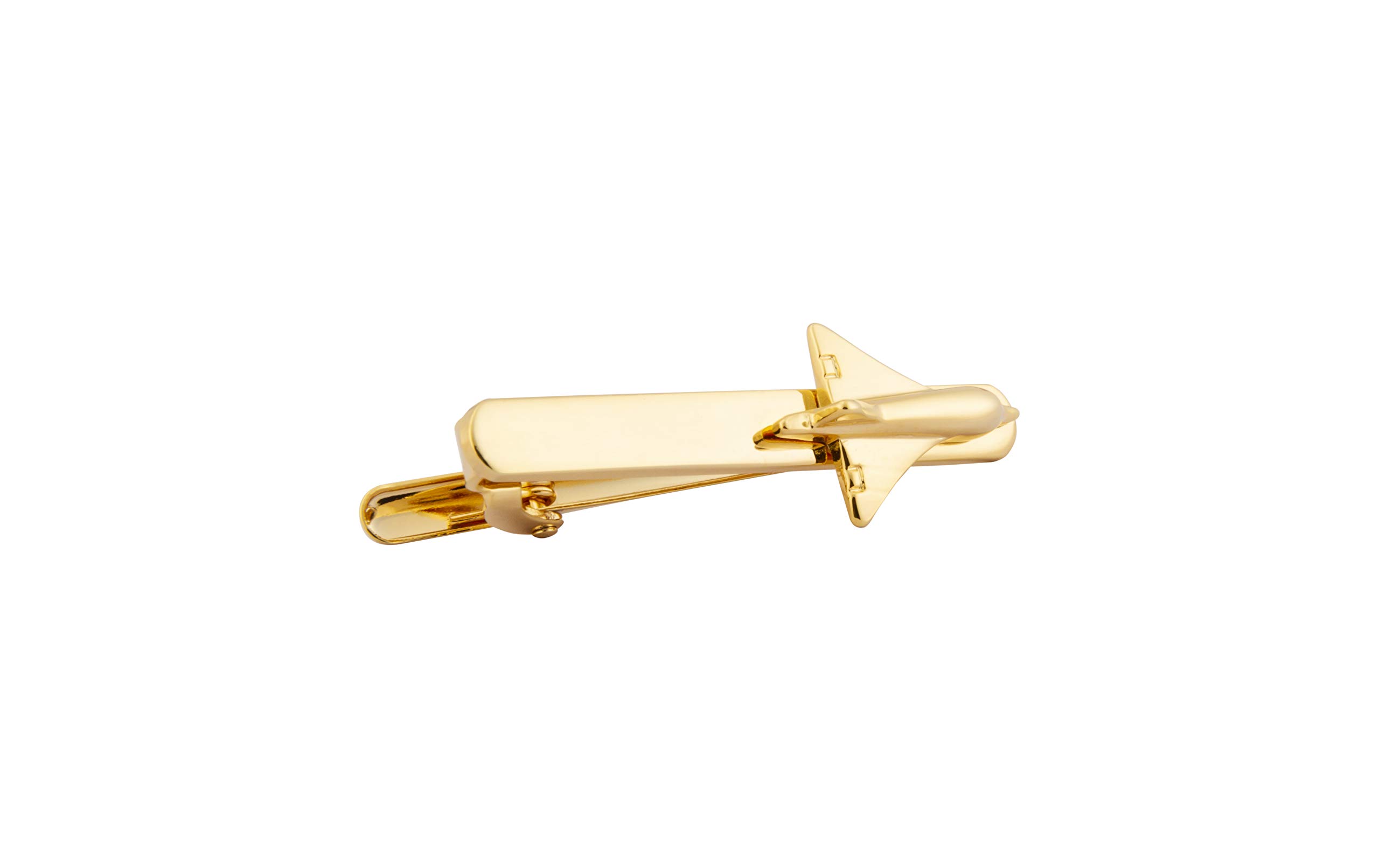 Knighthood Men's Space Shuttle Tie Clip Bar (Golden)