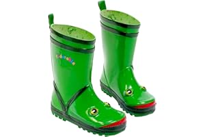 Kidorable Boy's Frog Rubber Rain Boots