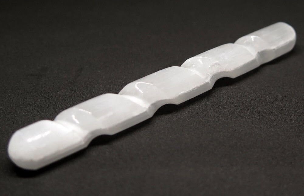 Meditation Energy Natural White Selenite Crystal Healing Selenite spiraling wand 1pc, Reiki,Gift