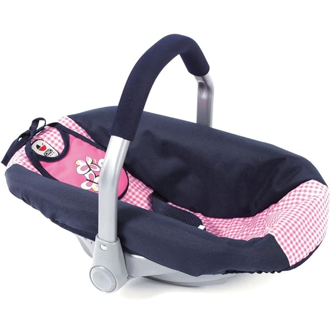 Bayer Chic 2000 708 46 - Puppen-Autositz, pink checker