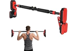 POSKOU Door Pull Up Bar Doorway Chin Up Bar for Home 76-100 cm (29.92in-39.37in) No Screws Home Workout Equipment