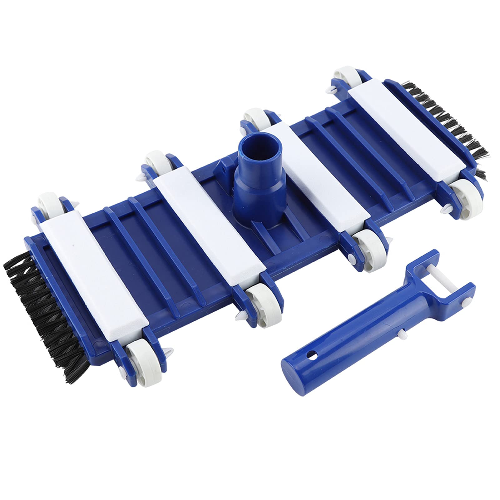 Dioche Wide Pool Vacuum Head - Swimming Pool Vacuum - PC Heavy Duty - Blue - Adjustable Angle - Soft Bristles - Suitable for Delicate Surfaces - 38cm x 19cm x 3.93in