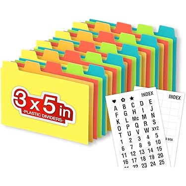 Oxford Laminated Index Card Guides Daily 1/5 Tab Manila 3" X 5" 31 Tabs - View #2