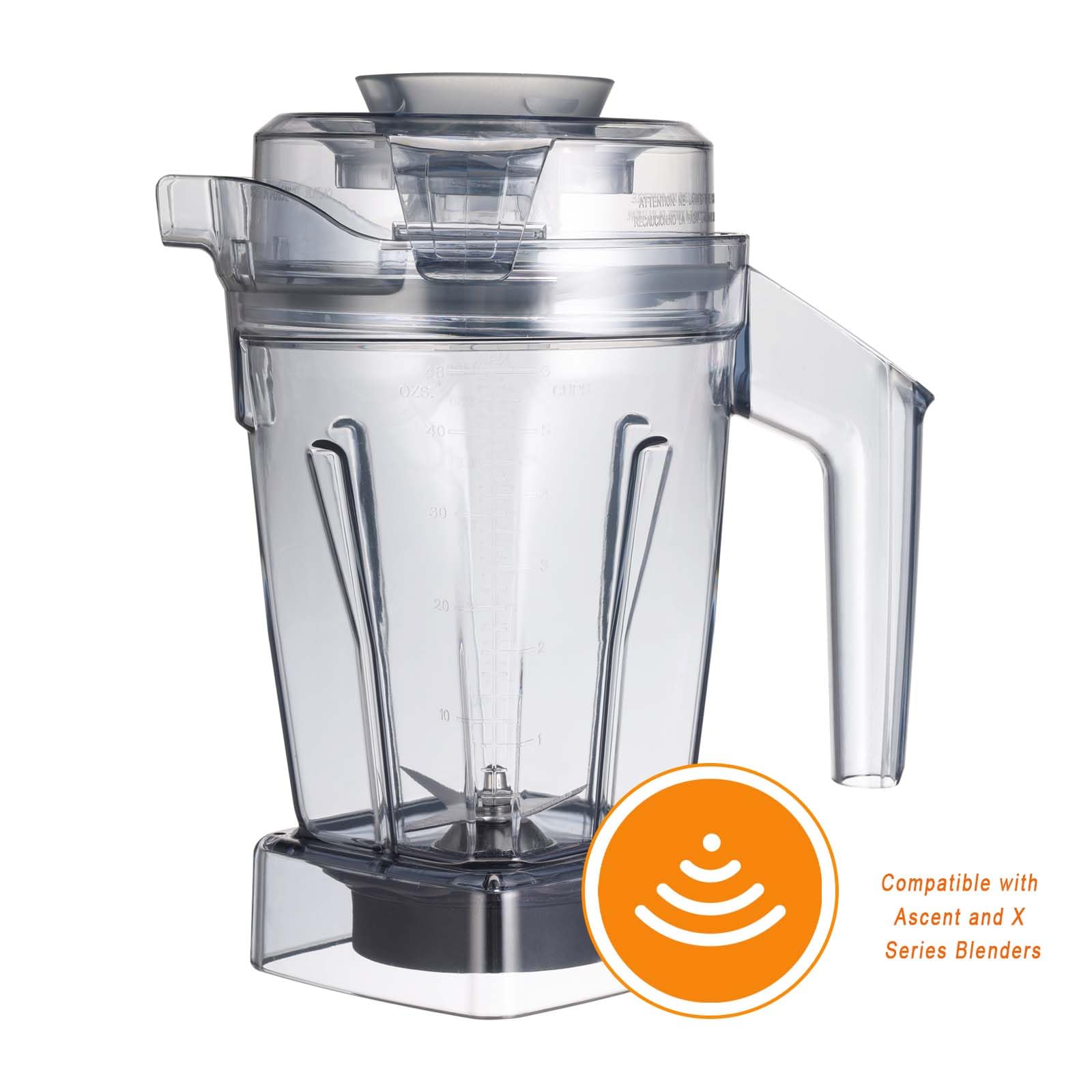 for Vitamix Blenders 48oz Ascent Container, replace A2300 A2500 A3300 A3500 X2 X3 X4 X5 V1200 V1500, compatible with Ascent/Ascent X/Venturist Series Pitcher Jar Cup