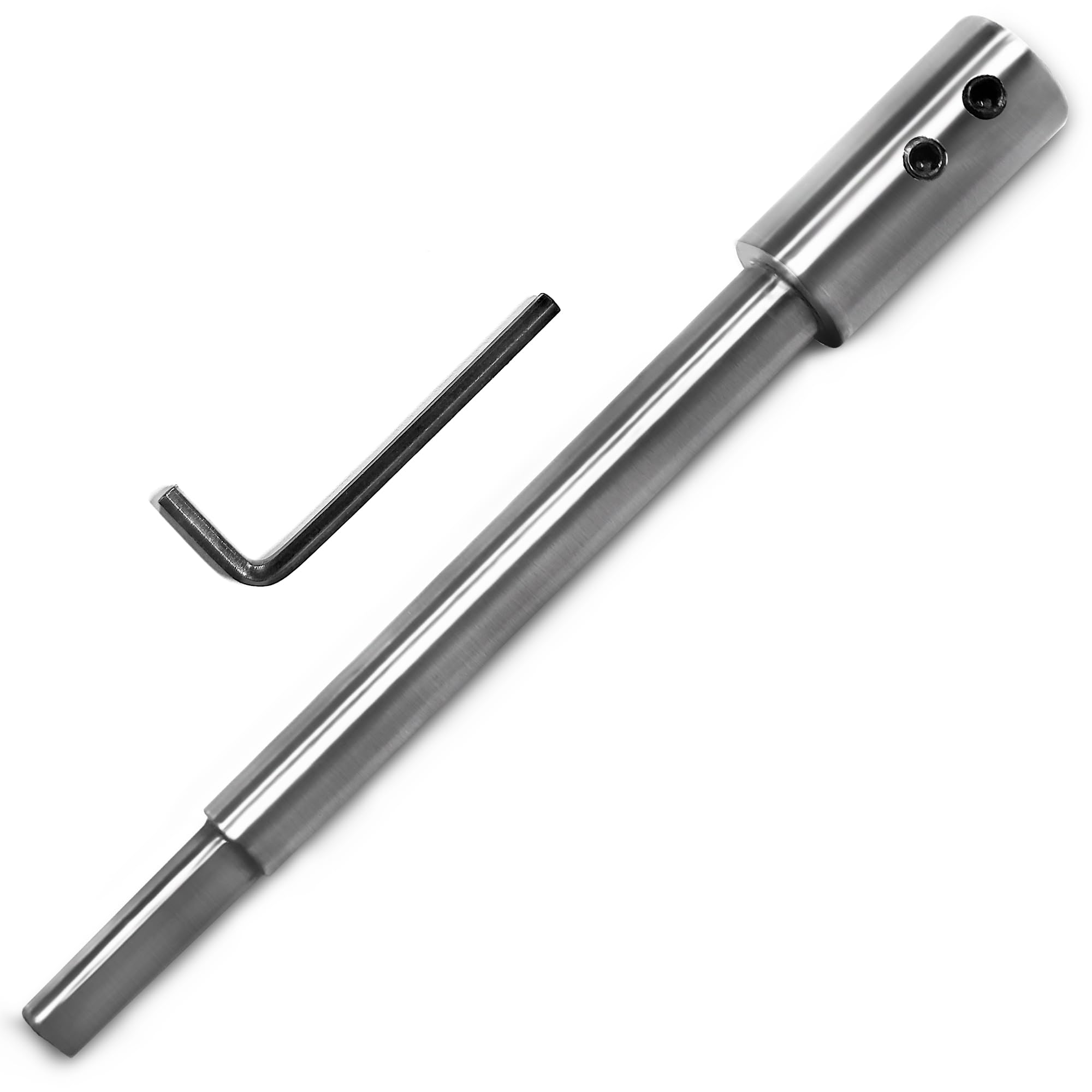 ASNOMY 6-11/16Inch Extra Long Forstner Bit Extension for Adding Over 5-3/8 inches of Drilling Depth to Your 2/5" Round or Hex Shafts Forstner Bit