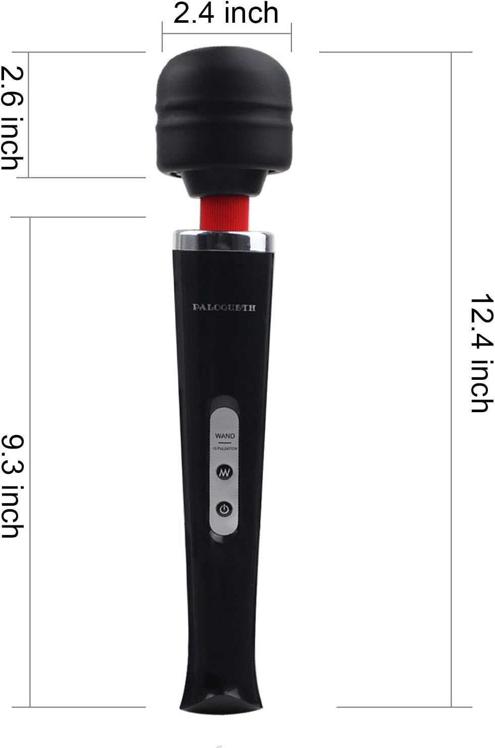 Cordless Personal Wand Electric Massager with 10 Powerful Magic Vibrations, PALOQUETH Rechargeable Handheld Back Massager Wand Massage for Deep Muscles Pain Relief: Health & Personal Care
