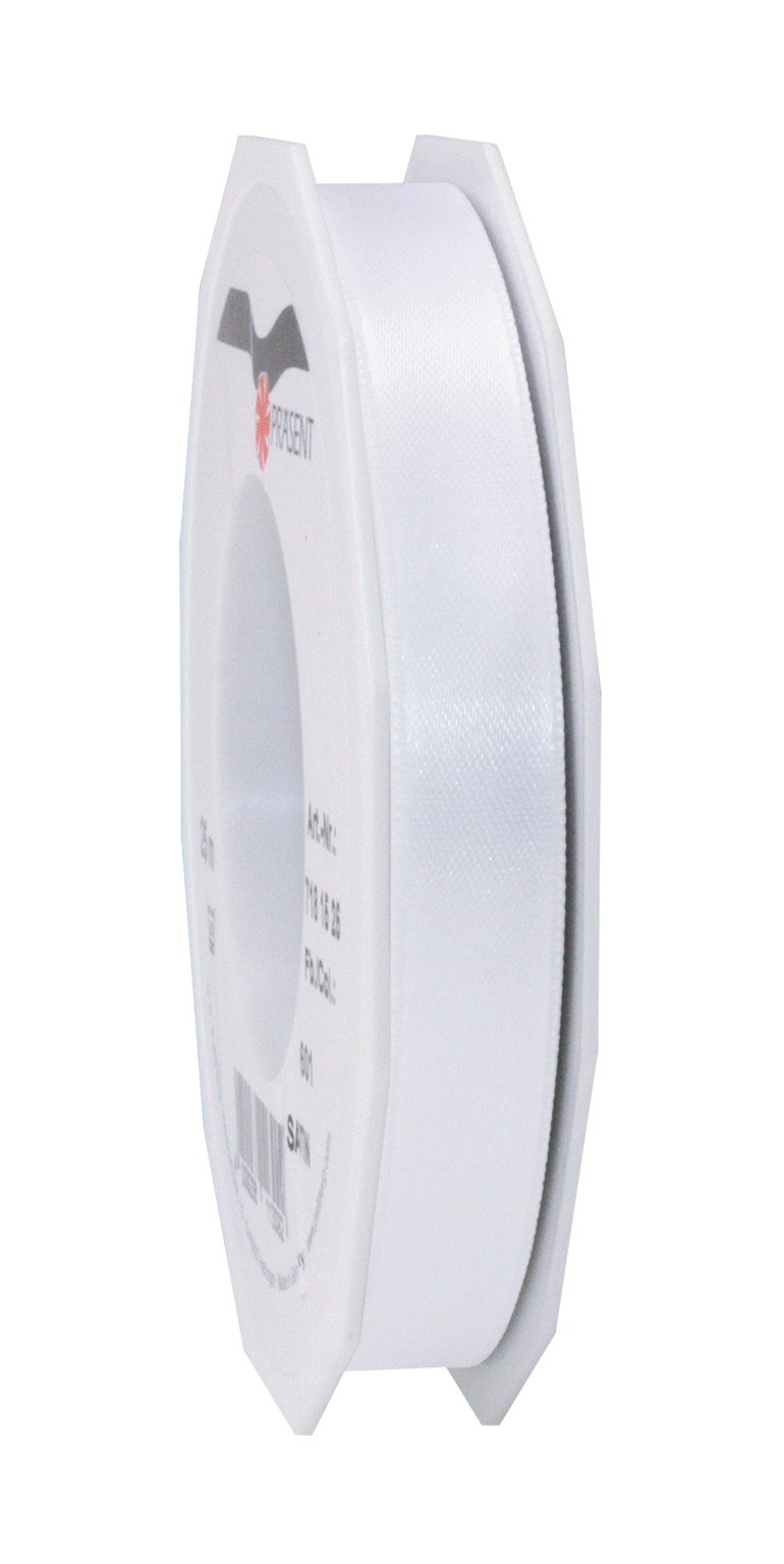 C.E. Pattberg SATIN white gift ribbon, 27 yards for Wrapping Gifts, 0.59 inches width, Ribbon for Decorating & Crafting, Decorative Ribbon for Gifts, for every occasion — image 1