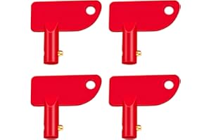 Battery Disconnect Key Ø14mm 4 Pcs, Battery Disconnect Switch Key Abs Plastic, RV Battery Disconnect Key for Car Rv ATV Truck Boat Marine by XIOGZAXI