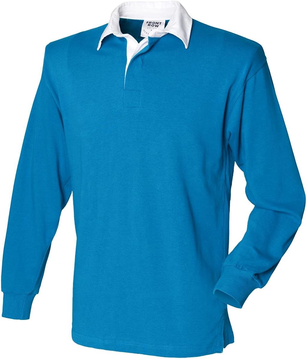 Front Row Mens Long Sleeve Sports Rugby Shirt Amazon.co.uk Clothing